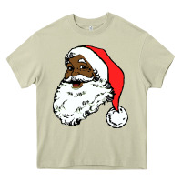 Mossy black santa claus christmas Heavy Core Tee - linhVisuals