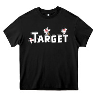 Black target team 3D Heavy Core Tee - linhVisuals
