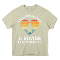 Mossy i like penguins and 3 people vintage Heavy Core Tee - linhVisuals
