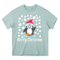 Arona penguin merry christmas with snow Heavy Core Tee - linhVisuals
