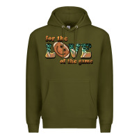 Army Green for the love  of the game Premium Hoodie - BarkalooDesign