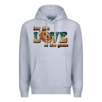 Heather Grey for the love  of the game Premium Hoodie - BarkalooDesign