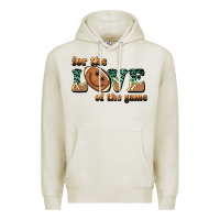 Oatmeal Heather for the love  of the game Premium Hoodie - BarkalooDesign