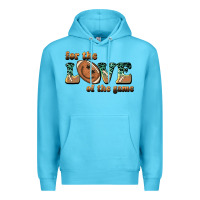 Ocean Blue for the love  of the game Premium Hoodie - BarkalooDesign