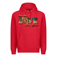 Red for the love  of the game Premium Hoodie - BarkalooDesign