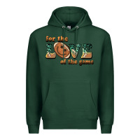 Sports Green for the love  of the game Premium Hoodie - BarkalooDesign