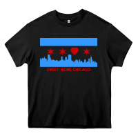 Black sweet home chicago Heavy Core Tee - linhVisuals