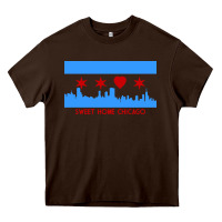 Chocolate Brown sweet home chicago Heavy Core Tee - linhVisuals