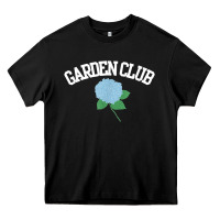 Black grandmillennial hydrangea style garden club Heavy Core Tee - linhVisuals