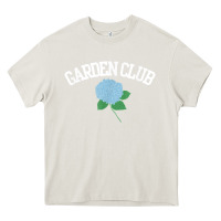 Cream grandmillennial hydrangea style garden club Heavy Core Tee - linhVisuals