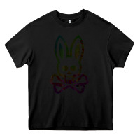 Black psychedelic bunny easter day, qsycho bunnies, easter 2022 Heavy Core Tee - linhVisuals