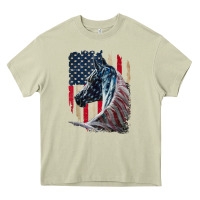 Mossy patriotic horse american flag   horse vintage Heavy Core Tee - linhVisuals