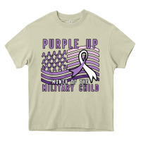 Mossy purple up month of the military child Heavy Core Tee - linhVisuals