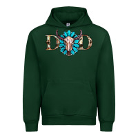 Forest Green western dad with gemstone and skull Urban Hoodie - RanaPortraitStore