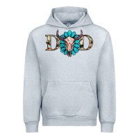 Heather Grey western dad with gemstone and skull Urban Hoodie - RanaPortraitStore