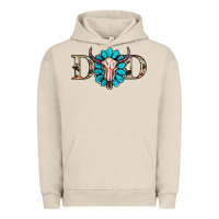 Pigment French Oak western dad with gemstone and skull Urban Hoodie - RanaPortraitStore