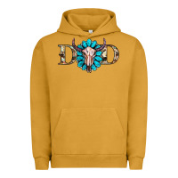 Pigment Peanut Butter western dad with gemstone and skull Urban Hoodie - RanaPortraitStore