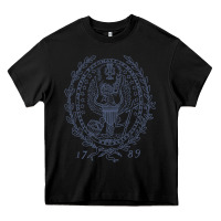 Black georgetown university Heavy Core Tee - linhVisuals
