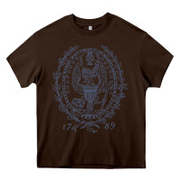 Chocolate Brown georgetown university Heavy Core Tee - linhVisuals
