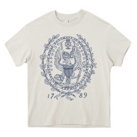 Cream georgetown university Heavy Core Tee - linhVisuals