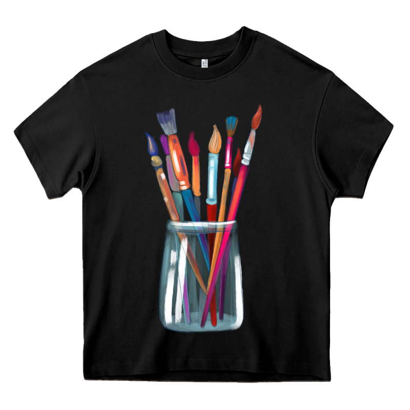 Paint Brushes Heavy Core Tee by linhVisuals | Teevron