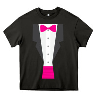 Asphalt pink tux tuxedo Heavy Core Tee - linhVisuals