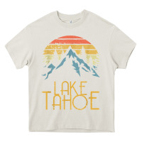 Cream vintage lake tahoe california nevada retro t shirt Heavy Core Tee - linhVisuals
