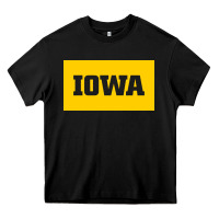 Black University of Iowa, UIowa, Iowa, apparel Heavy Core Tee - linhVisuals