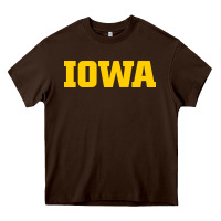 Chocolate Brown university of iowa, Apparel Heavy Core Tee - linhVisuals