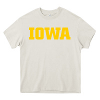 Cream university of iowa, Apparel Heavy Core Tee - linhVisuals