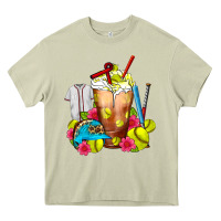 Mossy Softball Frappe Coffee Heavy Core Tee - FaDigitalArtStudio
