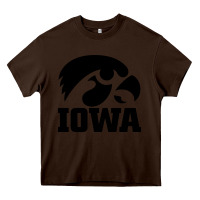 Chocolate Brown university of iowa athletics teams gear Heavy Core Tee - linhVisuals
