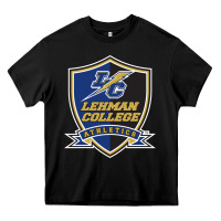 Black lehman college lightning Heavy Core Tee - linhVisuals