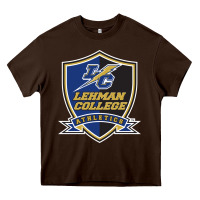 Chocolate Brown lehman college lightning Heavy Core Tee - linhVisuals
