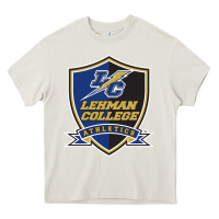 Cream lehman college lightning Heavy Core Tee - linhVisuals