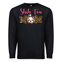Black Shih Tzu Mom Premium Sweatshirt - Jasminsmagicworld
