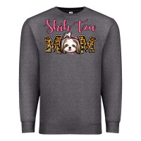 Charcoal Heather Shih Tzu Mom Premium Sweatshirt - Jasminsmagicworld