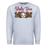 Heather Grey Shih Tzu Mom Premium Sweatshirt - Jasminsmagicworld