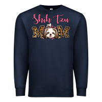 Navy Shih Tzu Mom Premium Sweatshirt - Jasminsmagicworld