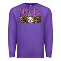 Purple Shih Tzu Mom Premium Sweatshirt - Jasminsmagicworld