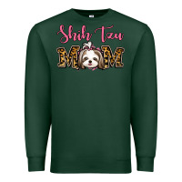 Sports Green Shih Tzu Mom Premium Sweatshirt - Jasminsmagicworld