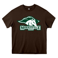 Chocolate Brown morrisville state college Heavy Core Tee - linhVisuals