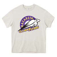 Cream nazareth college golden Heavy Core Tee - linhVisuals