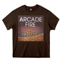 Chocolate Brown #arcade fire everything now tour 2022 Heavy Core Tee - linhVisuals