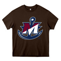 Chocolate Brown suny maritime college Heavy Core Tee - linhVisuals
