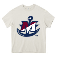 Cream suny maritime college Heavy Core Tee - linhVisuals