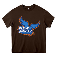 Chocolate Brown suny new paltz Heavy Core Tee - linhVisuals