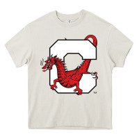 Cream suny cortland red dragons Heavy Core Tee - linhVisuals