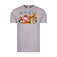 Vintage Zinc Happy Easter Animal Farm Truck Vintage Tee - CowhideDigitalArt