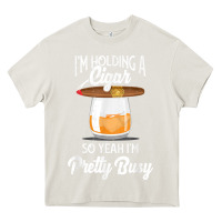 Cream cigar smoking tshirt smoking whiskey drinking dad tee gift Heavy Core Tee - linhVisuals